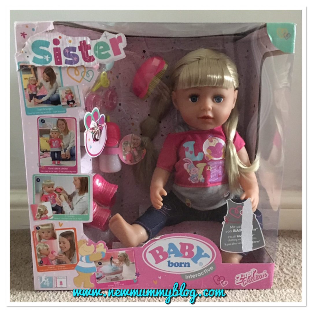 zapf creation baby born sister doll