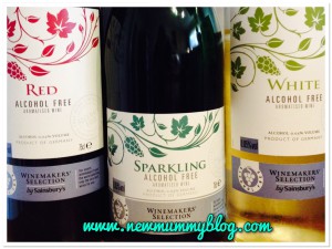 Saisburys non-alcoholic wine - red, white & sparkling